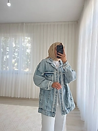 İncili Denim Ceket