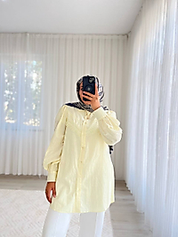 Püsküllü Gömlek Sarı