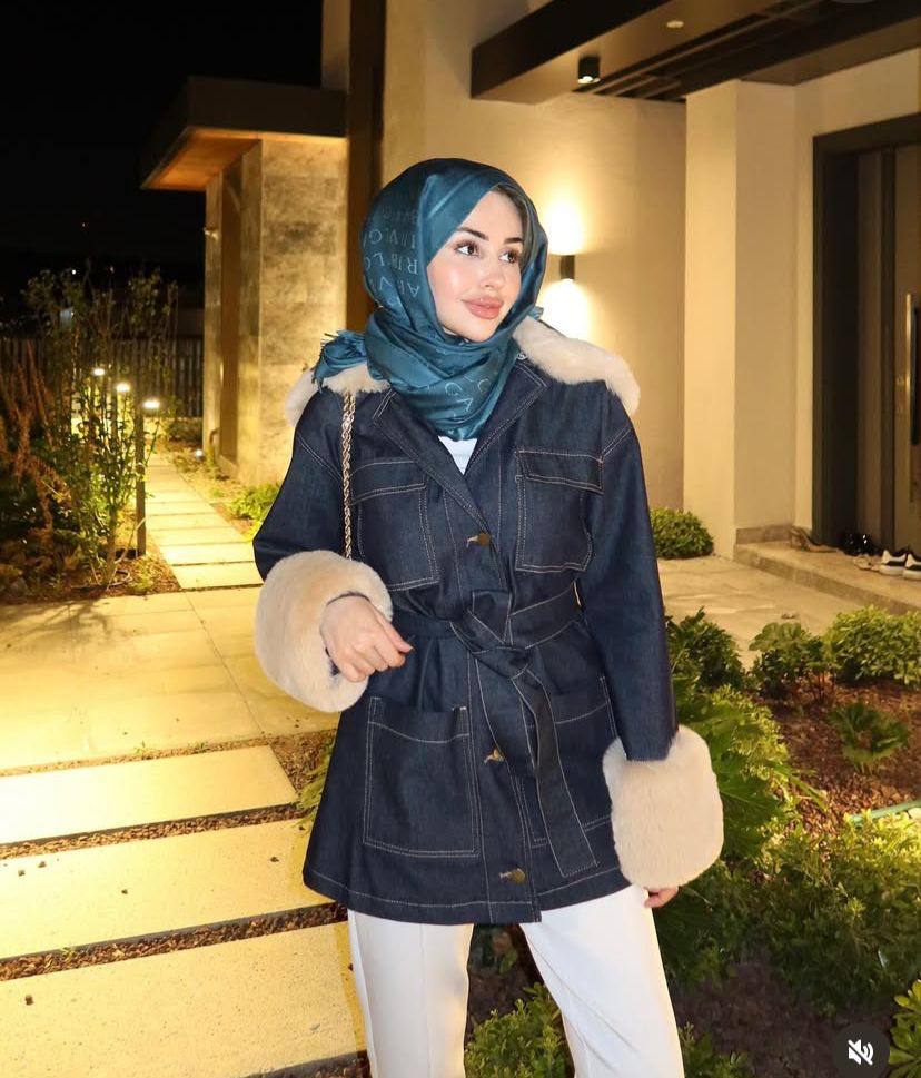 Toby Peluş Detaylı Kot Ceket - ANTRASİT